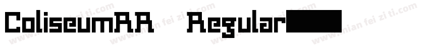 ColiseumRR Regular字体转换